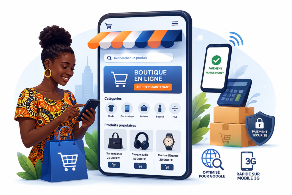 boutique ecommerce Congo - Elite Web Congo