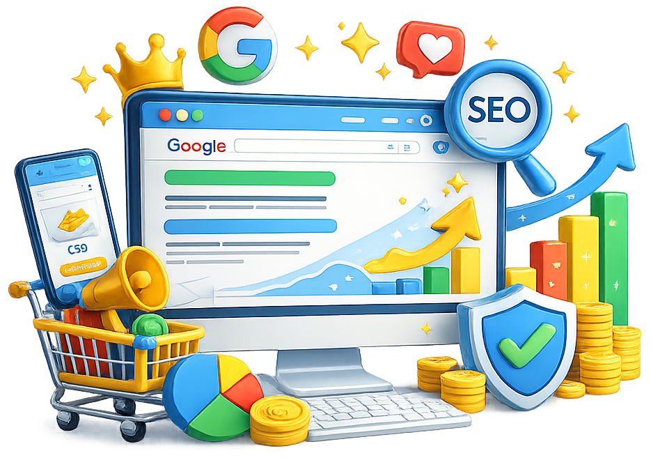 Référencement et SEO en action dans notre agence web Kinshasa